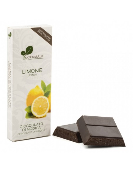 Cioccolato di Modica IGP al limone Ciokarrua 100 gr