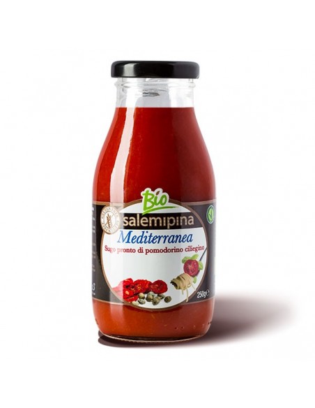 Sugo pronto di pomodoro ciliegino alla mediterranea SalemiPina 250 gr