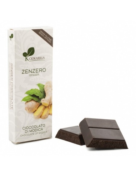 Cioccolato di Modica IGP allo Zenzero Ciokarrua 100 gr