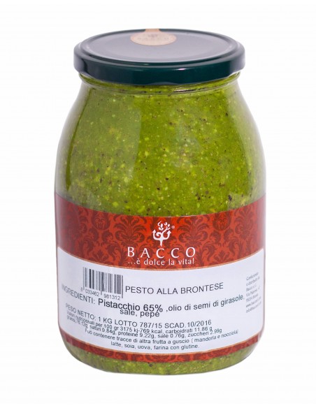 Pesto alla Brontese 65% in olio di semi Bacco 1 kg