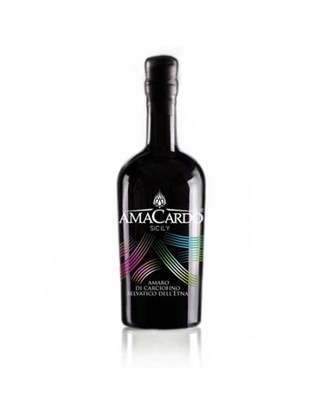 Amacardo Black amaro di carciofino selvatico dell'Etna Distilleria Belfiore 5 cl