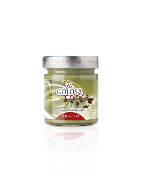 Golosa Crunch Crema di Pistacchio con Granella di Biscotto Bacco 200 gr