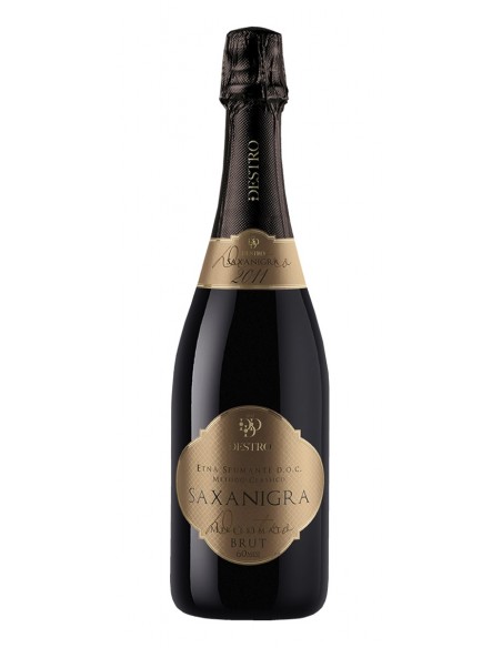 Saxanigra Brut 60 mesi Etna Spumante DOC Metodo Classico Destro 75 cl