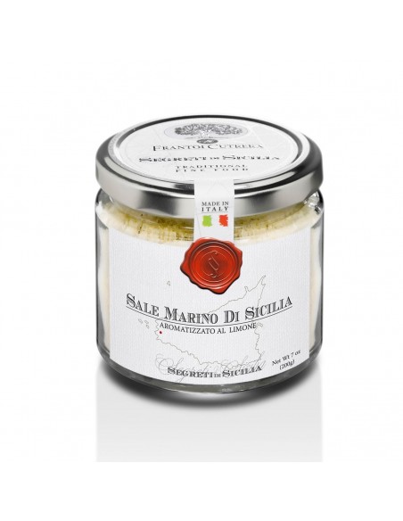 Sale marino aromatizzato al limone Segreti di Sicilia Frantoi Cutrera 200 gr