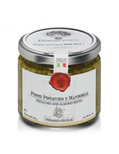 Pesto di pistacchio e mandorla Segreti di Sicilia Frantoi Cutrera 190 gr