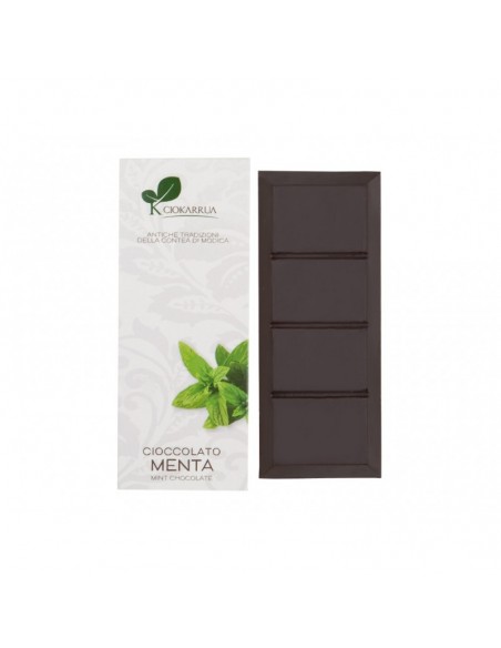 Cioccolato di Modica IGP alla Menta Ciokarrua 100 gr